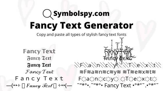 fancy word font generator